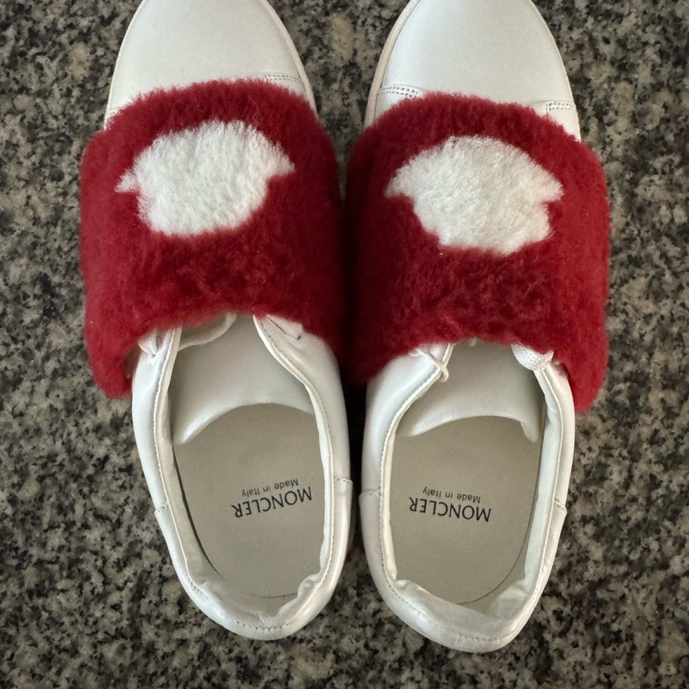 Moncler White Sneakers 38 - Picture 9 of 9